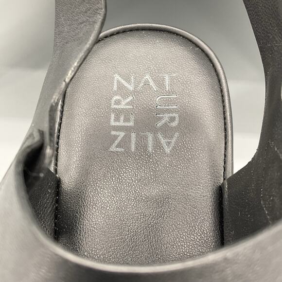 NEW Naturalizer Women’s Genn Riser 2 Leather Strappy Heels Black Size 9M - Picture 6 of 10